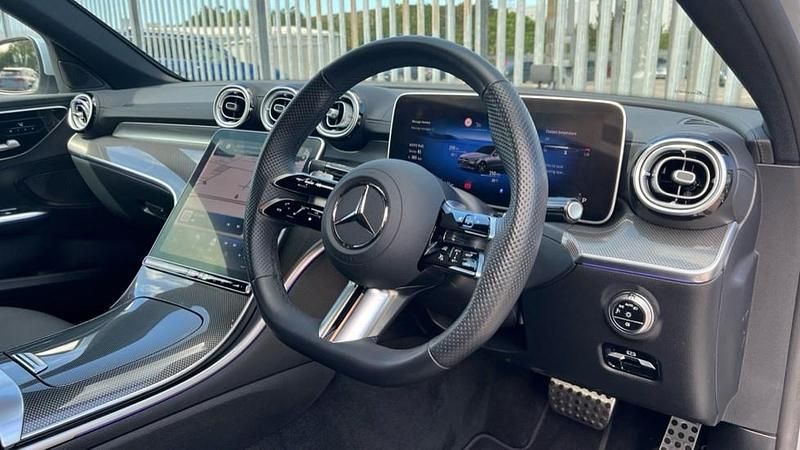 Used Mercedes C200 AMG line 204 HP (150 kW) 2024 Metallic paint hightech silver  Sedan