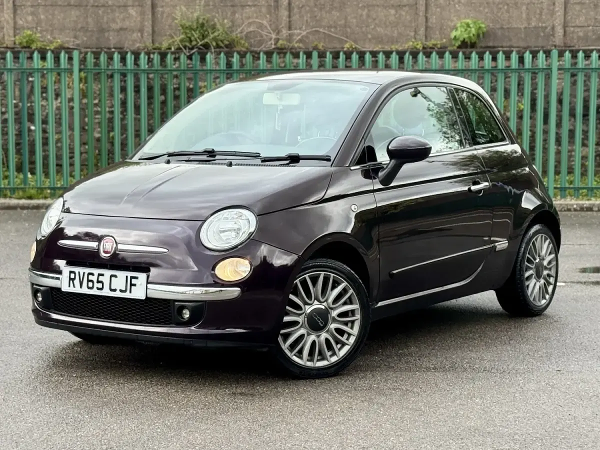 Used Fiat 500 Lounge 69 HP (50 kW) 2015 Blue Hatchback