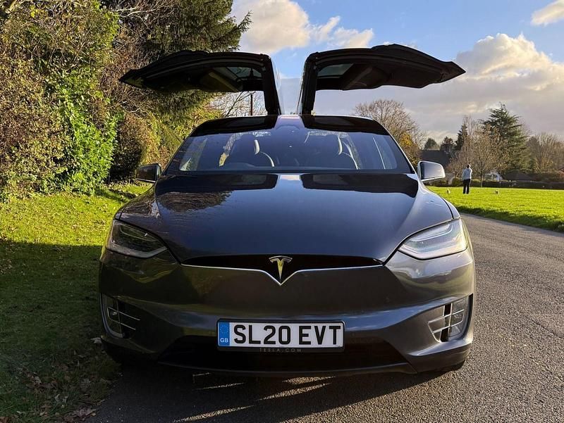 Grey Used 2020 Tesla Model X Performance SUV | £35,995 (Expensive) - Image 1/4