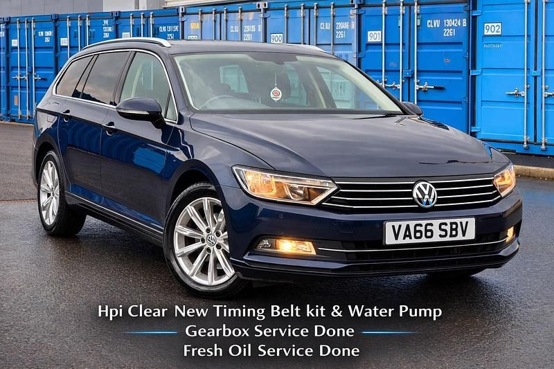 Begagnad VW Passat Business 2017 Blå Kombi