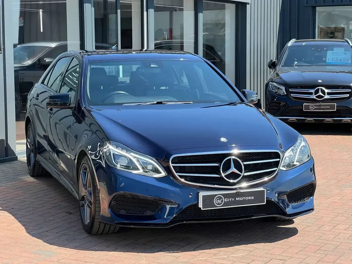 Used Mercedes E220 AMG 2015 Blue Sedan