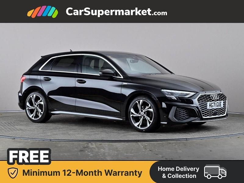 Used Audi A3 S-Line 2022 Black Sedan