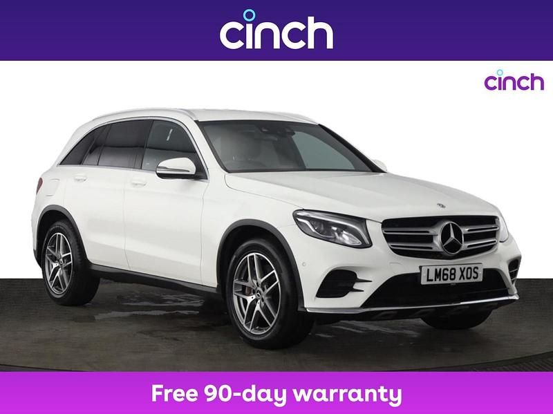 White Used 2018 Mercedes GLC250 AMG line SUV | £18,899 (Fair price) - Image 1/3