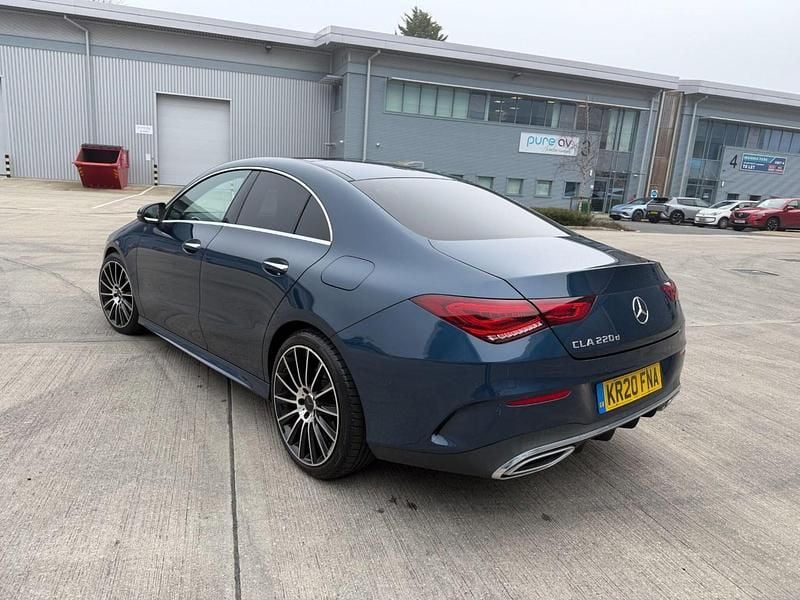 Used Mercedes CLA220 AMG Line Premium Plus 190 HP (139 kW) 2020 Blue Sedan