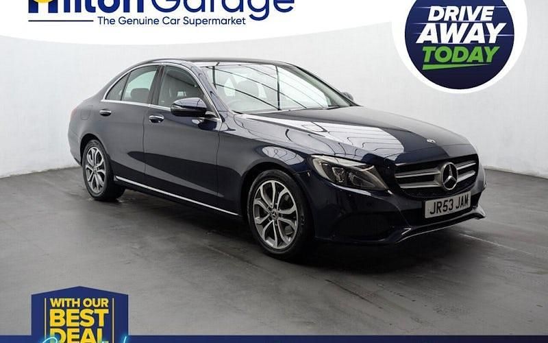 Used Mercedes C220 Premium Plus 170 HP (125 kW) 2018 Blue Sedan