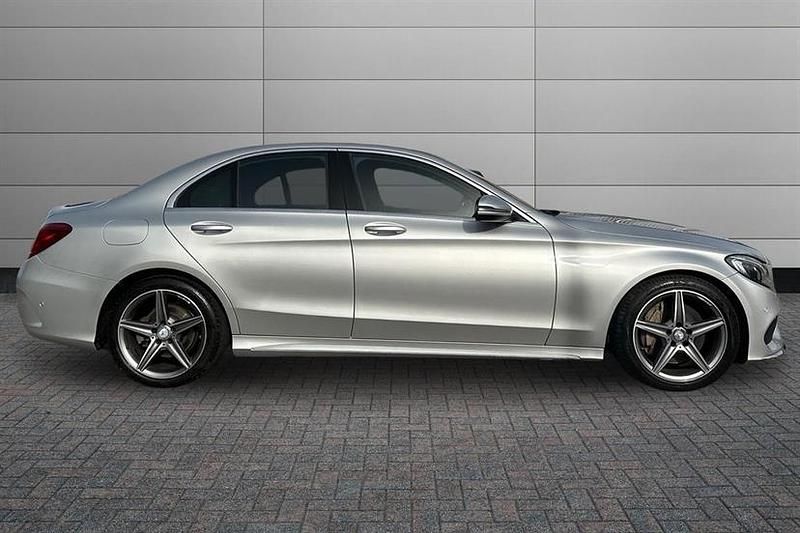 Used Mercedes C300 AMG line 231 HP (169 kW) 2016 Silver Sedan