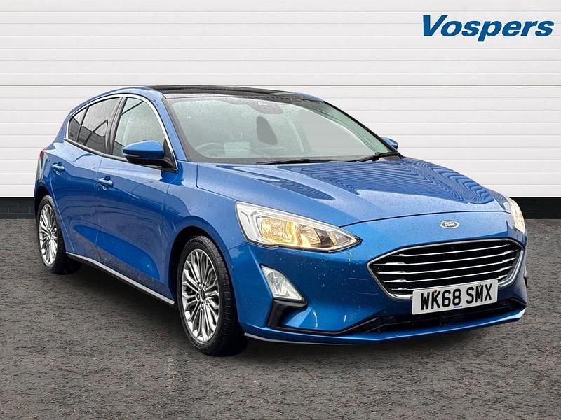 Blue Used 2018 Ford Focus Titanium X Hatchback | £10,845 (Fair price) - Image 1/3