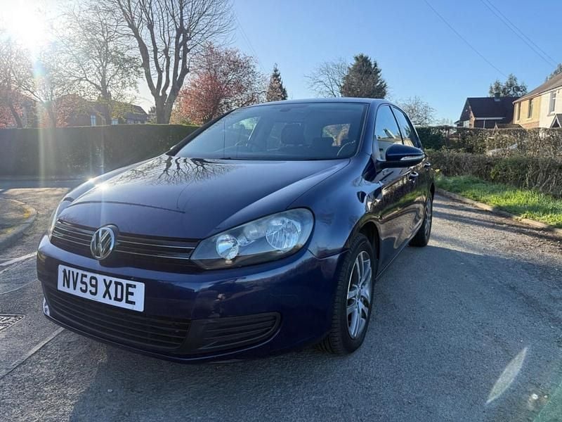 Used VW Golf VI SE 105 HP (77 kW) 2009 Blue Hatchback
