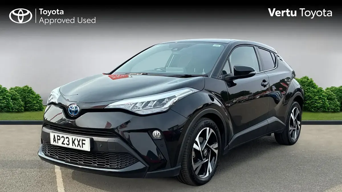 Used Toyota C-HR Design 122 HP (89 kW) 2023 Eclipse black (metallic paint) SUV
