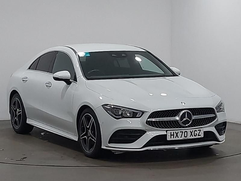 White Used 2020 Mercedes CLA200 AMG line Sedan | £24,498 (Fair price) - Image 1/4