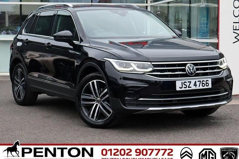Black Used 2021 VW Tiguan Elegance SUV | £22,990 (Fair price) - Image 1/1