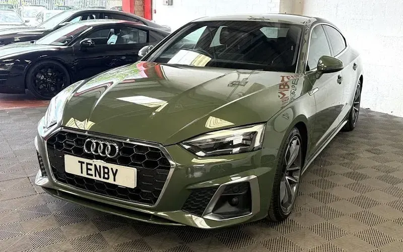 Used Audi A5 Sportback S-Line 204 HP (150 kW) 2023 Green Hatchback