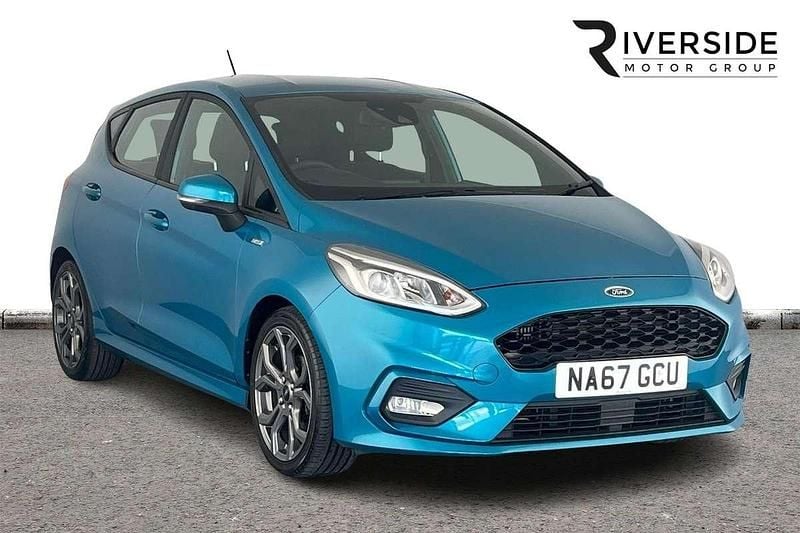 Ocean blue Used 2017 Ford Fiesta ST-Line Hatchback | £8,990 (Fair price) - Image 1/4