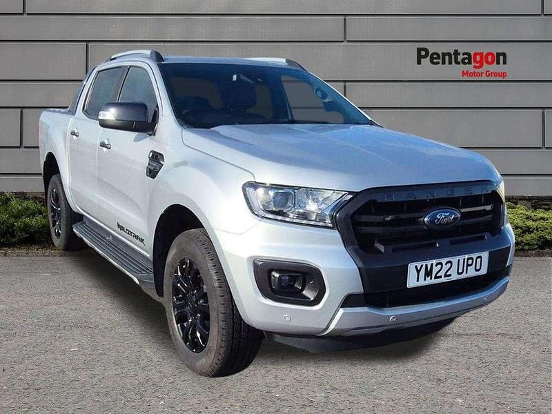 Silver Used 2022 Ford Ranger Wildtrack Pickup | £27,345 (Expensive) - Image 1/4