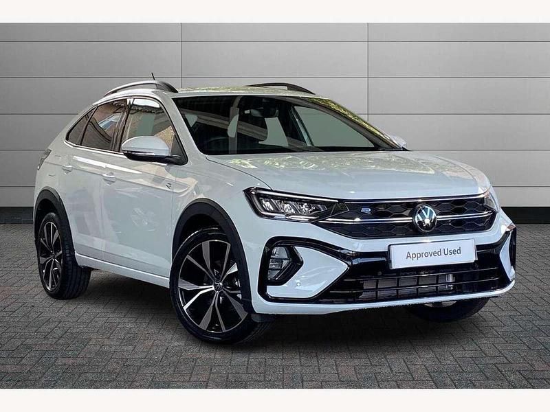 Pure white Used 2025 VW Taigo R-line SUV | £25,988 (A bit pricey) - Image 1/4