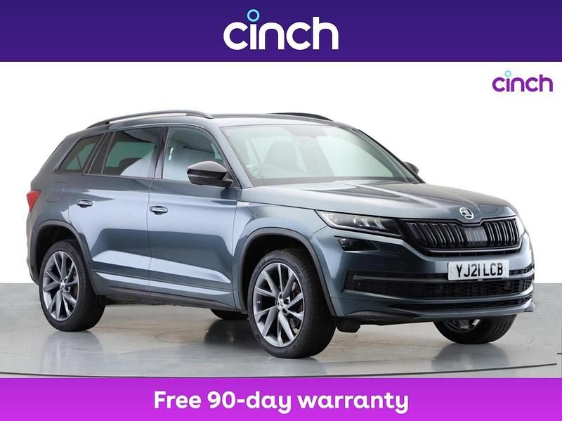 Grey Used 2021 Skoda Kodiaq SportLine SUV | £22,449 (Good price) - Image 1/3