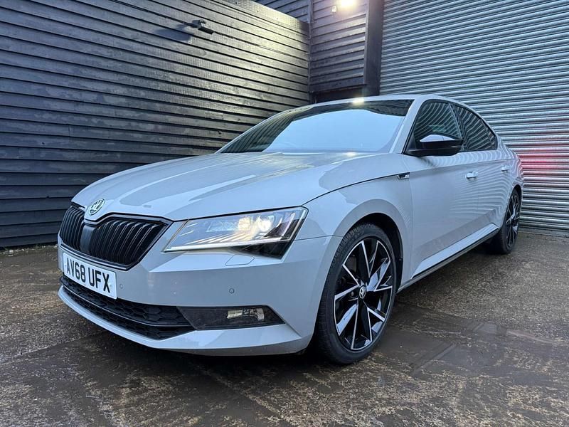 Used Skoda Superb SportLine 150 HP (110 kW) 2018 Grey Hatchback
