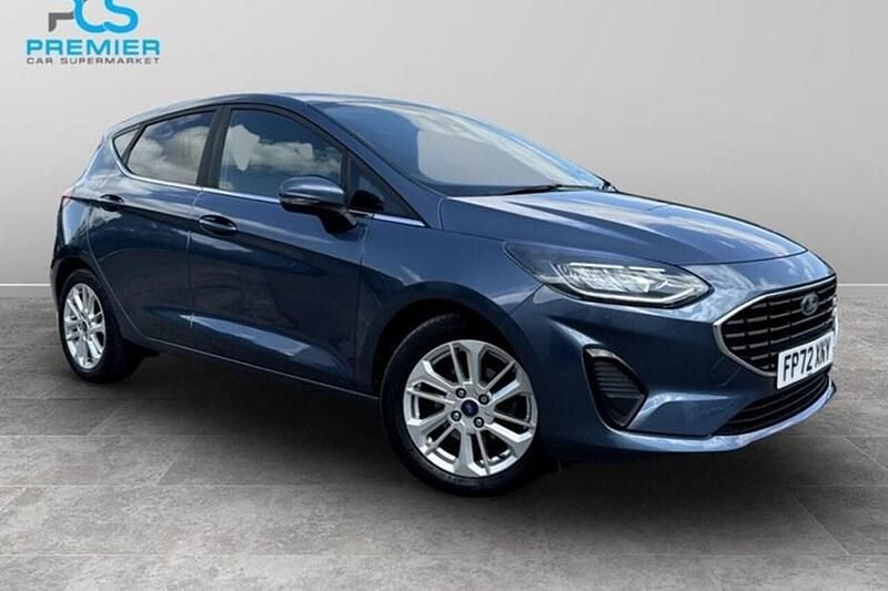 Chrome blue (premium colour) Used 2022 Ford Fiesta Titanium Hatchback | £9,695 (Good price) - Image 1/1