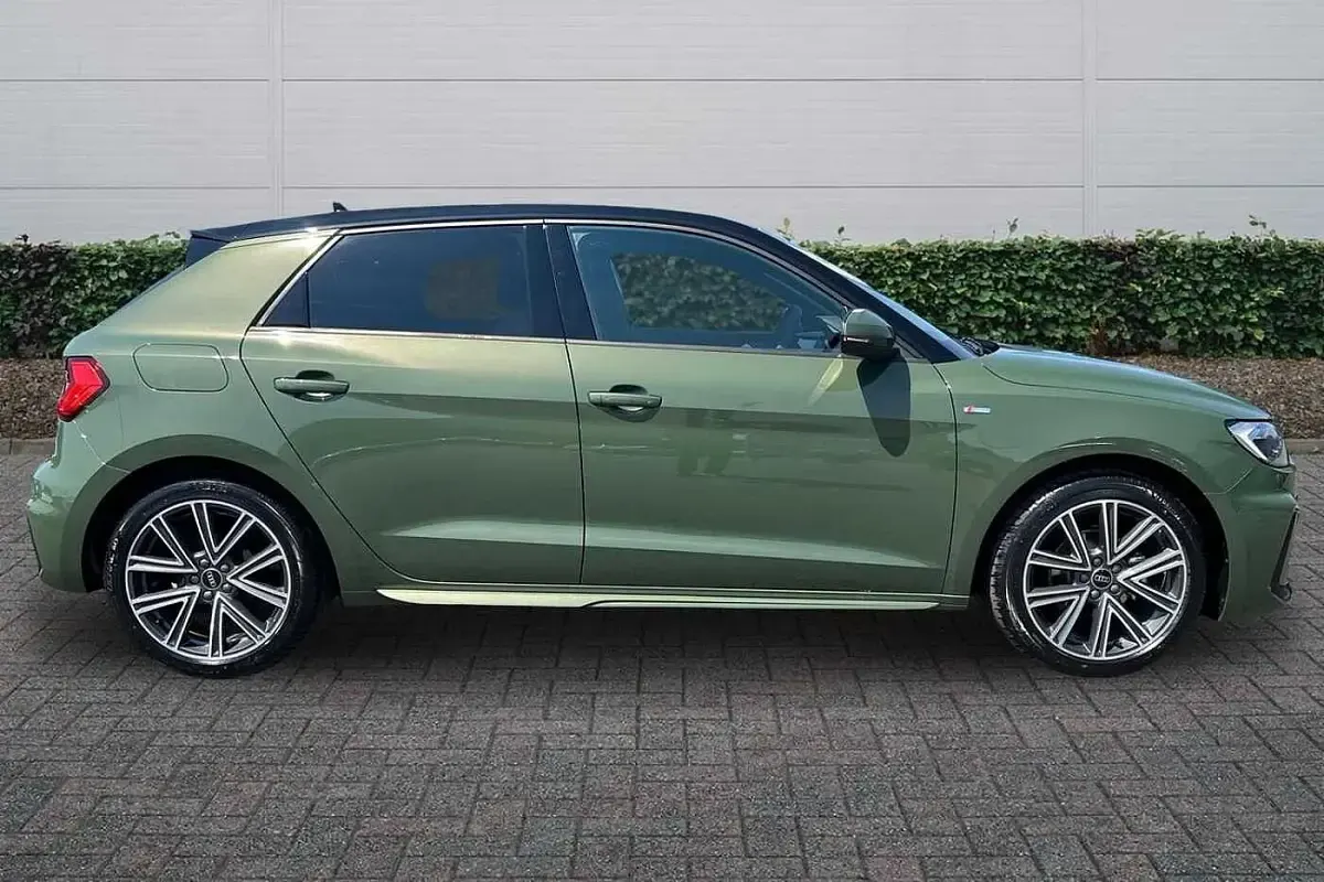 New Audi A1 S-Line 2026 District green, metallic SUV