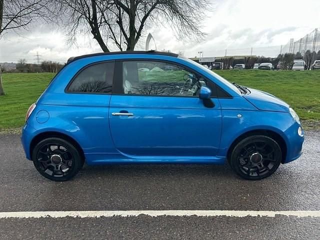 Used Fiat 500C S 69 HP (50 kW) 2015 Blue Cabriolet