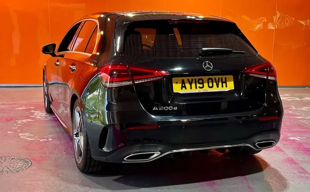 Used Mercedes A150 AMG line 150 HP (110 kW) 2019 Black Hatchback