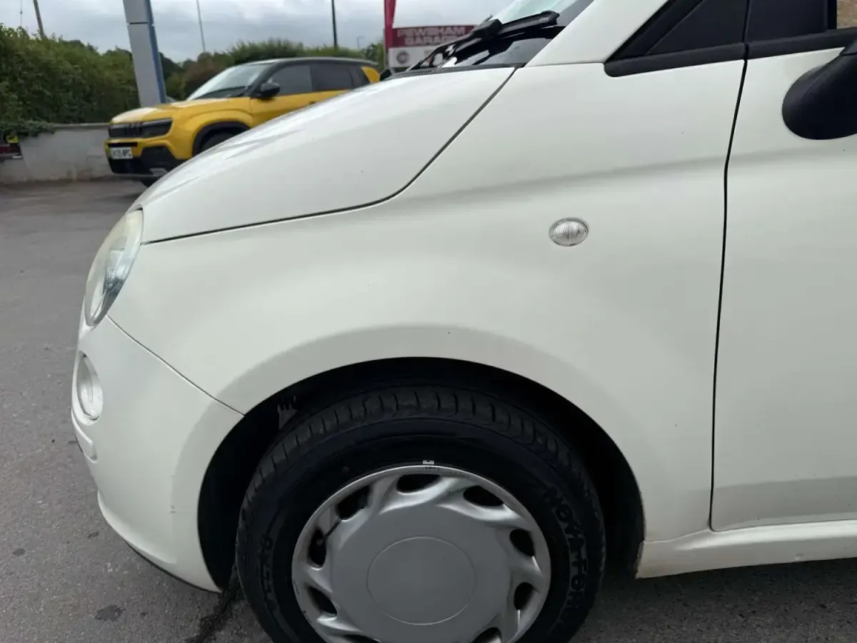 Used Fiat 500 Pop 69 HP (50 kW) 2009 White Cabriolet