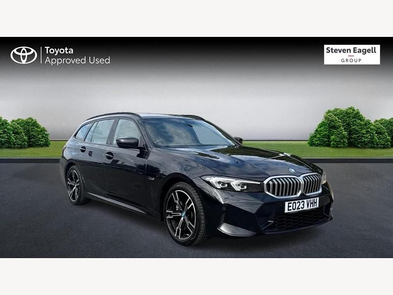 Black Used 2023 BMW 330e M Sport Estate | £25,495 (Good price) - Image 1/3