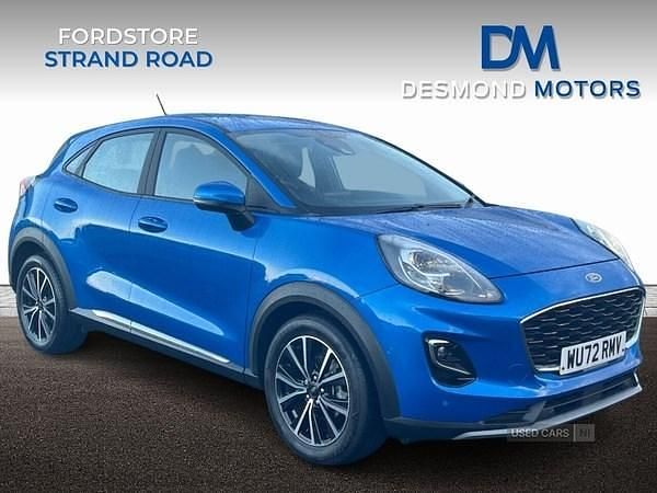Blue Used 2022 Ford Puma Titanium Hatchback | £13,995 (Super price) - Image 1/4