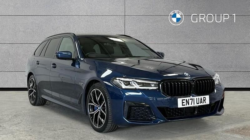 Blue Used 2022 BMW 530e M Sport Estate | £34,990 (Expensive) - Image 1/4