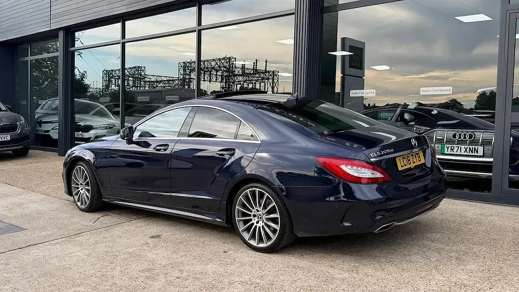 Used Mercedes CLS220 AMG Line Premium 2018 Blue Coupe