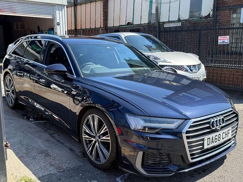 Used Audi A6 S-Line 204 HP (150 kW) 2018 Blue Estate