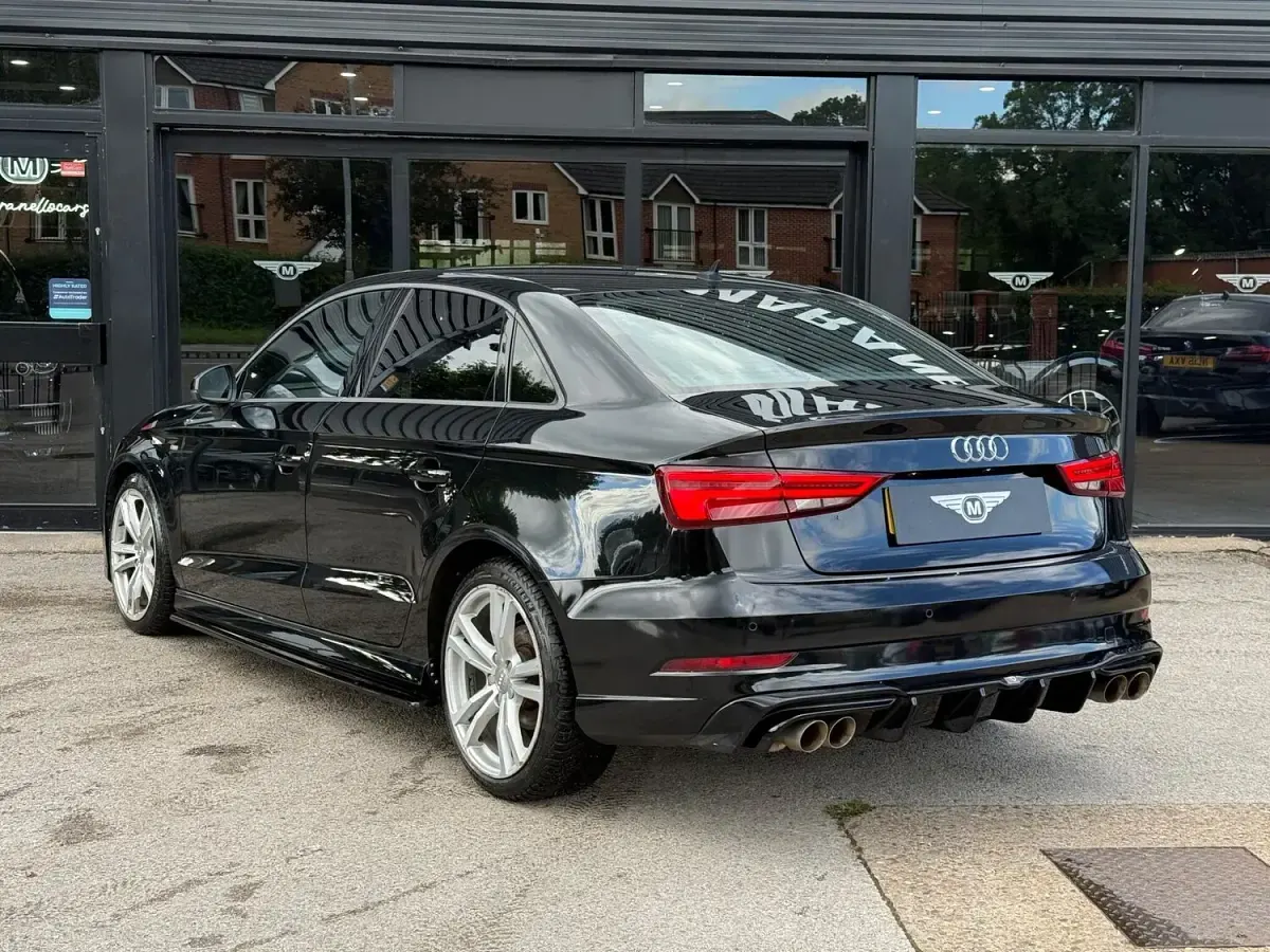 Used Audi A3 S-Line 150 HP (110 kW) 2017 Black Sedan