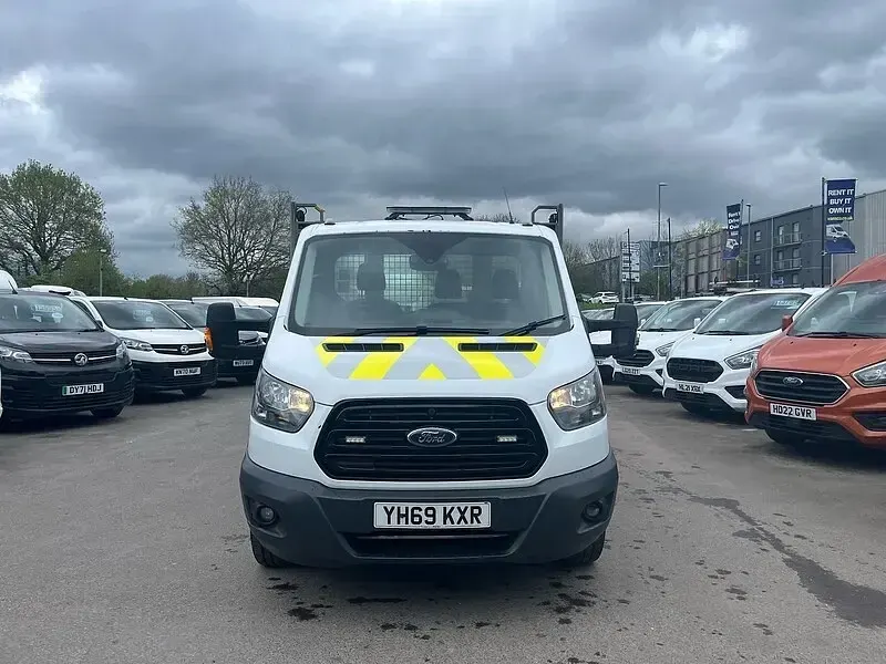 Used Ford Transit S 130 HP (95 kW) 2019 White Cabriolet