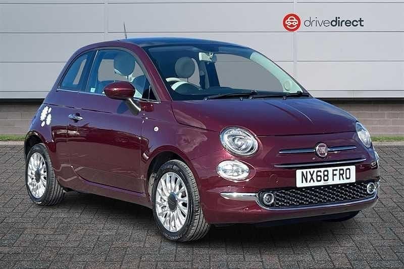 Used Fiat 500 Lounge 69 HP (50 kW) 2018 Red Hatchback