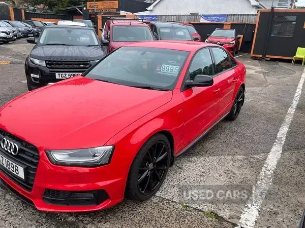 Used Audi A4 Black Edition 150 HP (110 kW) 2015 Red Sedan