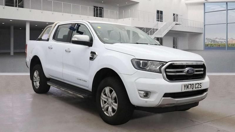 White Used 2021 Ford Ranger Limited Pickup | £16,554 (Super price) - Image 1/4