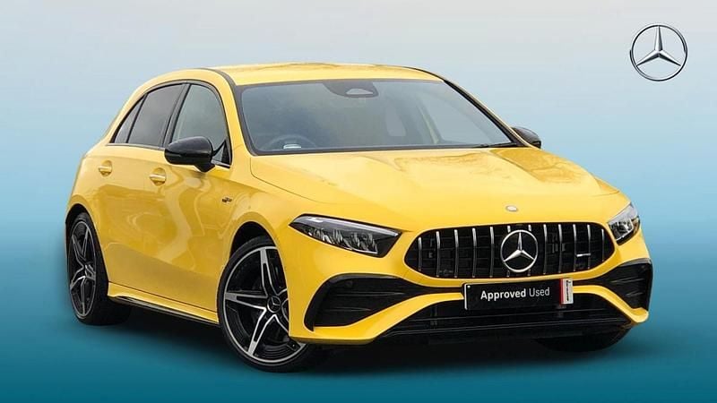 Used Mercedes A35 AMG Premium 2023 Yellow Hatchback
