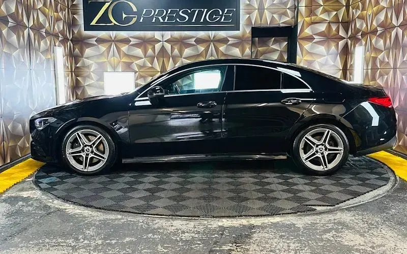 Used Mercedes CLA220 AMG line 190 HP (139 kW) 2019 Black Coupe