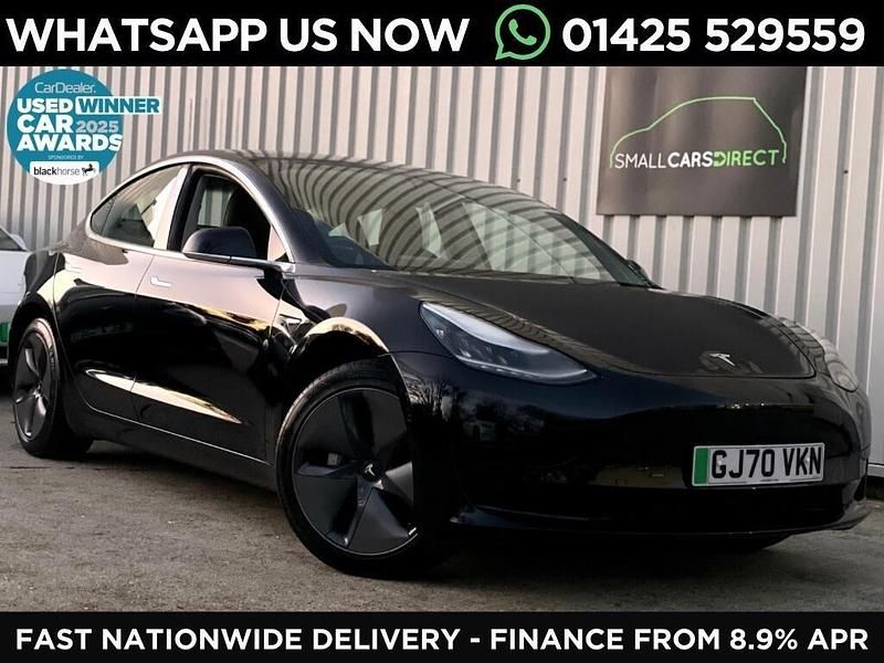 Used Tesla Model 3 Standard Range 169 kW (231 HP) 2020 Black Sedan