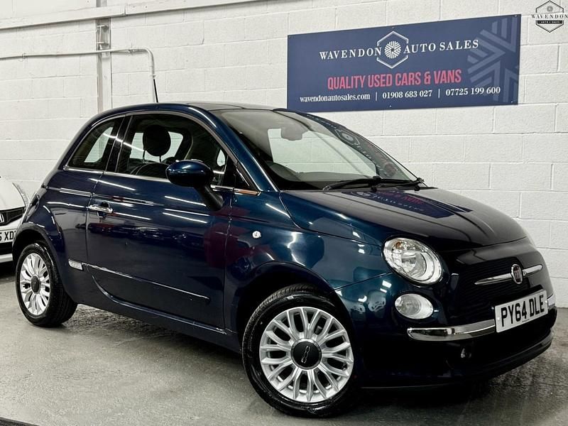 Used Fiat 500 Lounge 69 HP (50 kW) 2014 Blue Hatchback