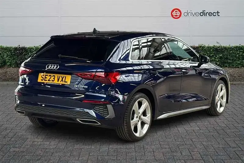 Used Audi A3 Sportback S-Line 110 HP (80 kW) 2023 Blue Hatchback