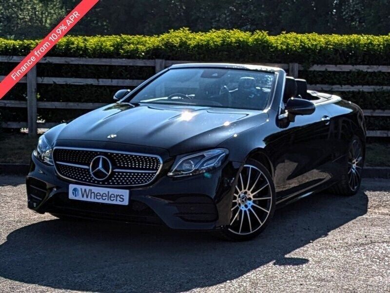 Black Used 2020 Mercedes E220 AMG Line Premium Plus Cabriolet | £24,990 (Fair price) - Image 1/4