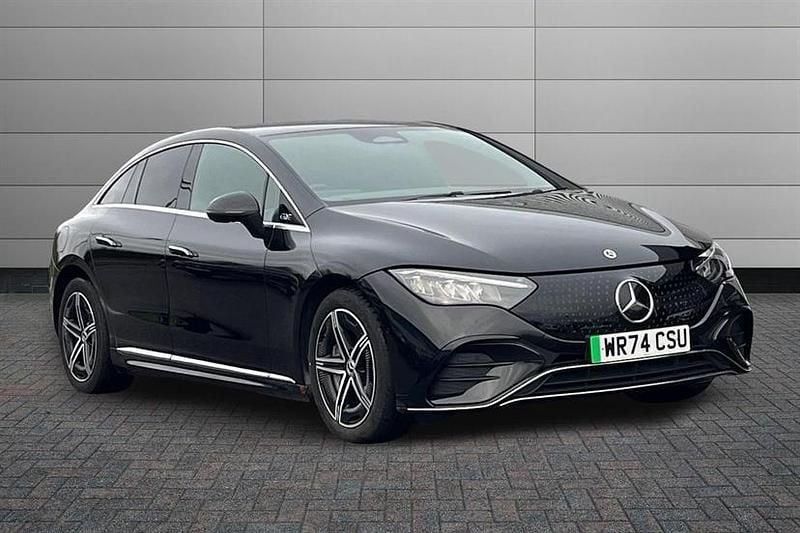 Obsidian black Used 2024 Mercedes EQE350 AMG line Sedan | £41,990 (Super price) - Image 1/4
