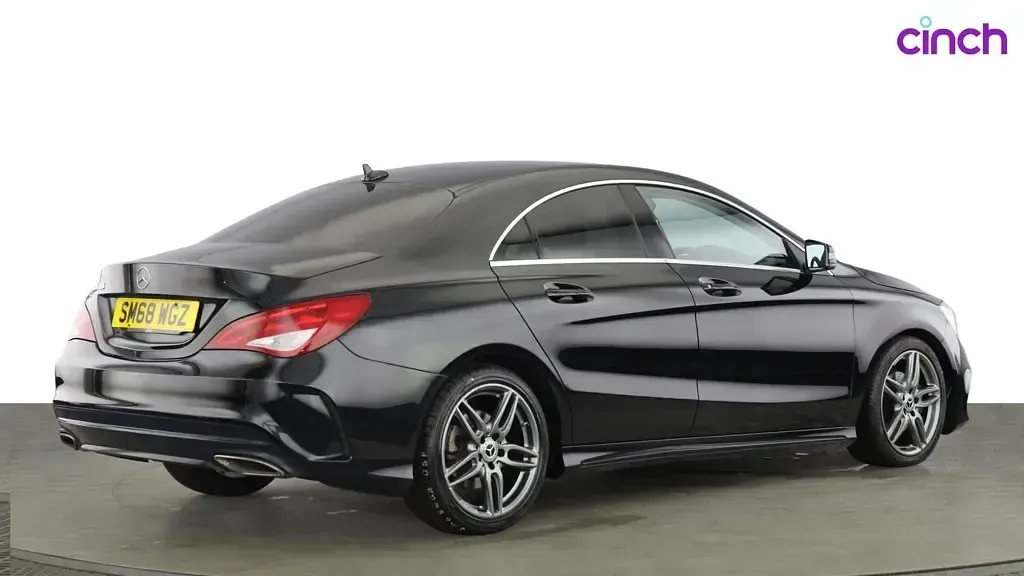 Used Mercedes CLA180 AMG line 2019 Black Coupe