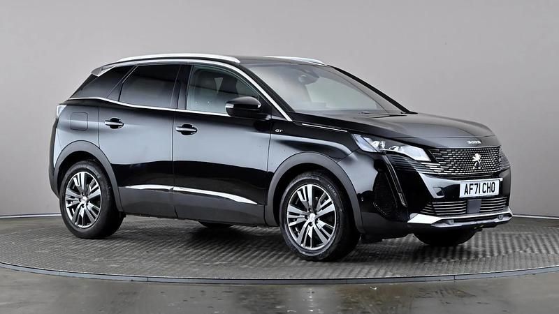 Black Used 2021 Peugeot 3008 GT Hatchback | £16,988 (Fair price) - Image 1/4