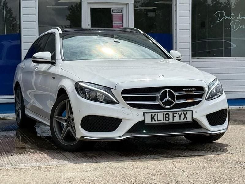 Used Mercedes C200 AMG Line Premium 184 HP (135 kW) 2018 White Estate