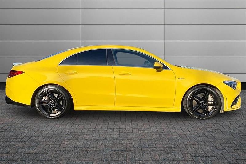 Used Mercedes CLA35 AMG 306 HP (225 kW) 2021 Yellow Sedan