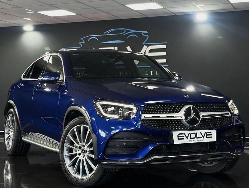 Used Mercedes GLC300 AMG line 2020 Blue Coupe