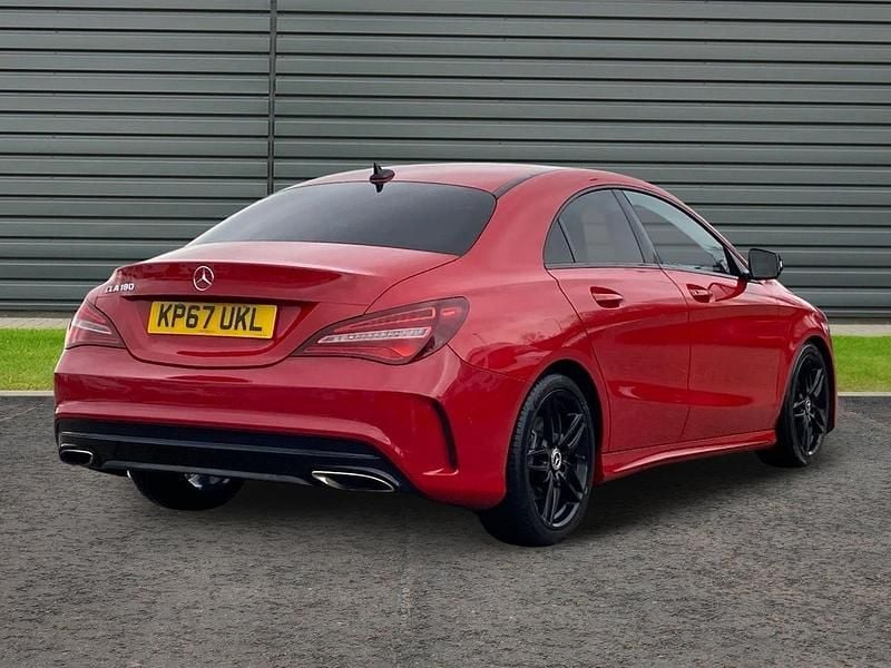 Used Mercedes CLA180 AMG line 122 HP (89 kW) 2017 Red Sedan