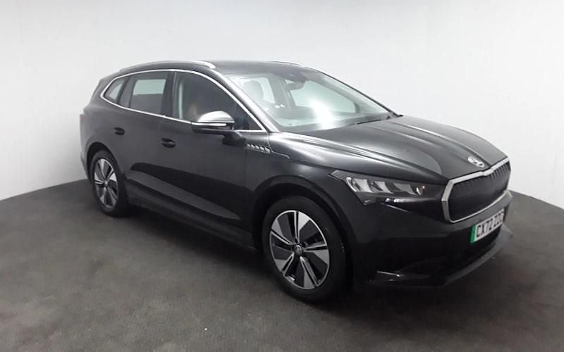 Black Used 2023 Skoda Enyaq iV ecoSuite SUV | £19,890 (Good price) - Image 1/4